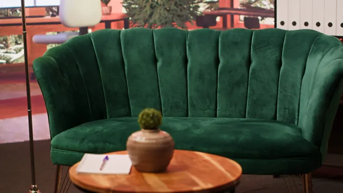 VelvetLounge Sofa Set